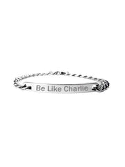 Unisex Be Like Charlie Print Bracelet