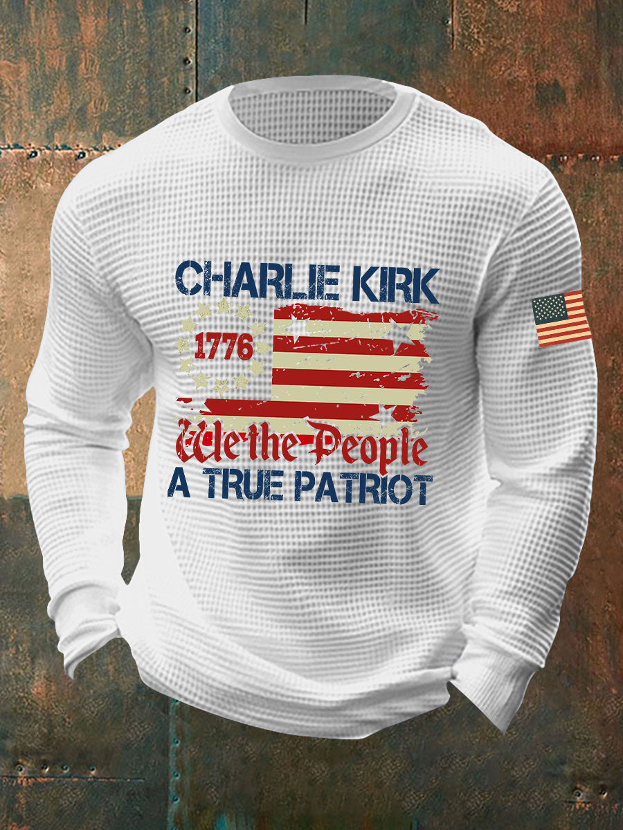 Men's A True Patriot Printed Casual T-Shirt