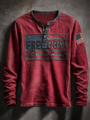 Men's Freedom Printed Casual T-shirt