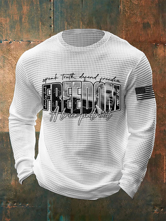 Men's Patriot Waffle Long Sleeve T-shirt