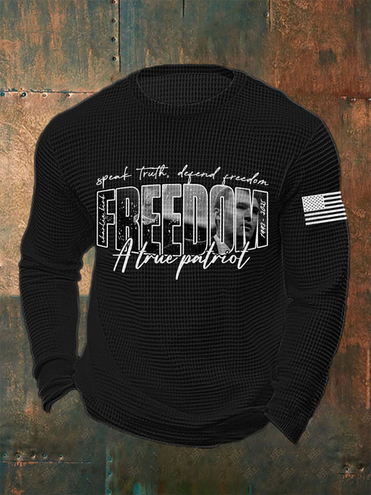 Men's Patriot Waffle Long Sleeve T-shirt