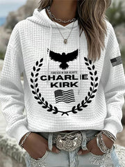 Women's Patriotic Waffle Hoodie