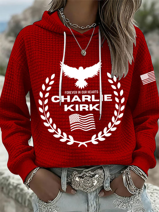 Women's Patriotic Waffle Hoodie