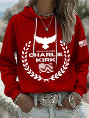 Women's Patriotic Waffle Hoodie