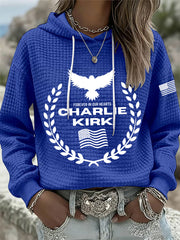 Women's Patriotic Waffle Hoodie
