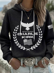 Women's Patriotic Waffle Hoodie