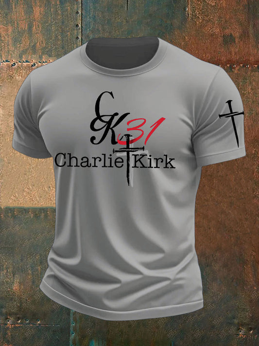 Men's Ture Patriot Freedom Faith 31 Printed T-shirt