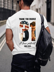 Men's Freedom Is Not Free R.I.P Charlie Kirk Short Sleeve T-shirt