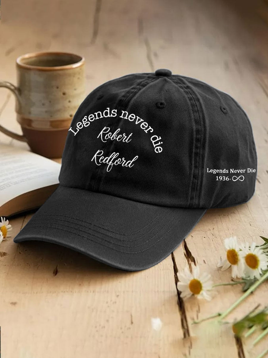 Unisex Legends Never Die R.I.P Robert Redford Memorial Hat