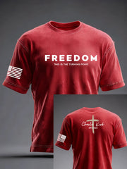 Men's Freedom Is Not Free R.I.P Charlie Kirk Short Sleeve T-shirt