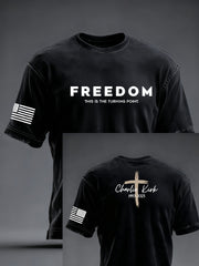 Men's Freedom Is Not Free R.I.P Charlie Kirk Short Sleeve T-shirt