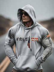 Men's Freedom Printed Casual Hoodie