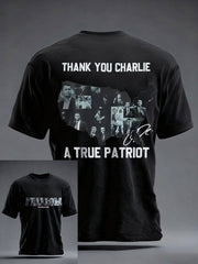 Men's Freedom True Patriot Memorial Printed T-shirt