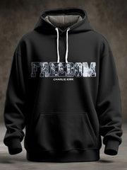 Men's Freedom True Patriot Memorial Printed Hoodie