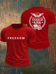 Men's Freedom Is Not Free R.I.P Charlie Kirk  Short Sleeve T-shirt