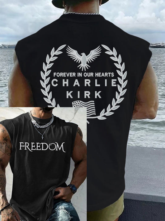 Men's Patriotic Hoodie Vest