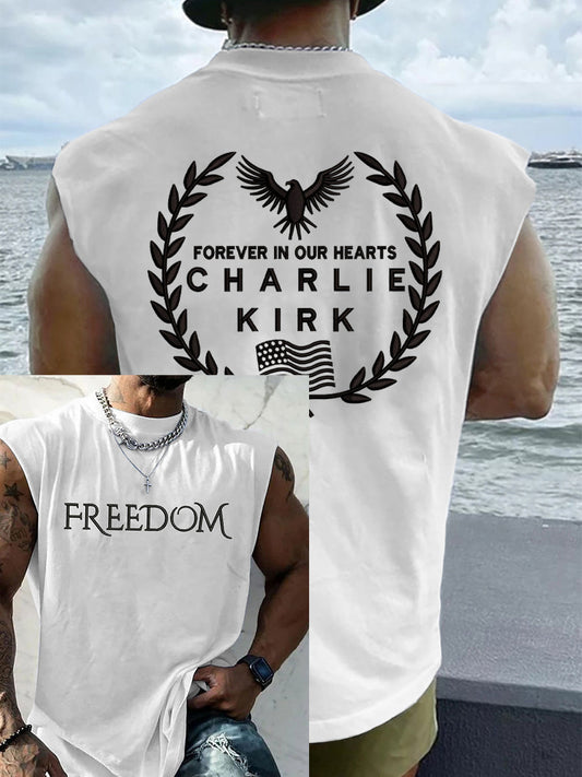 Men's Patriotic Hoodie Vest