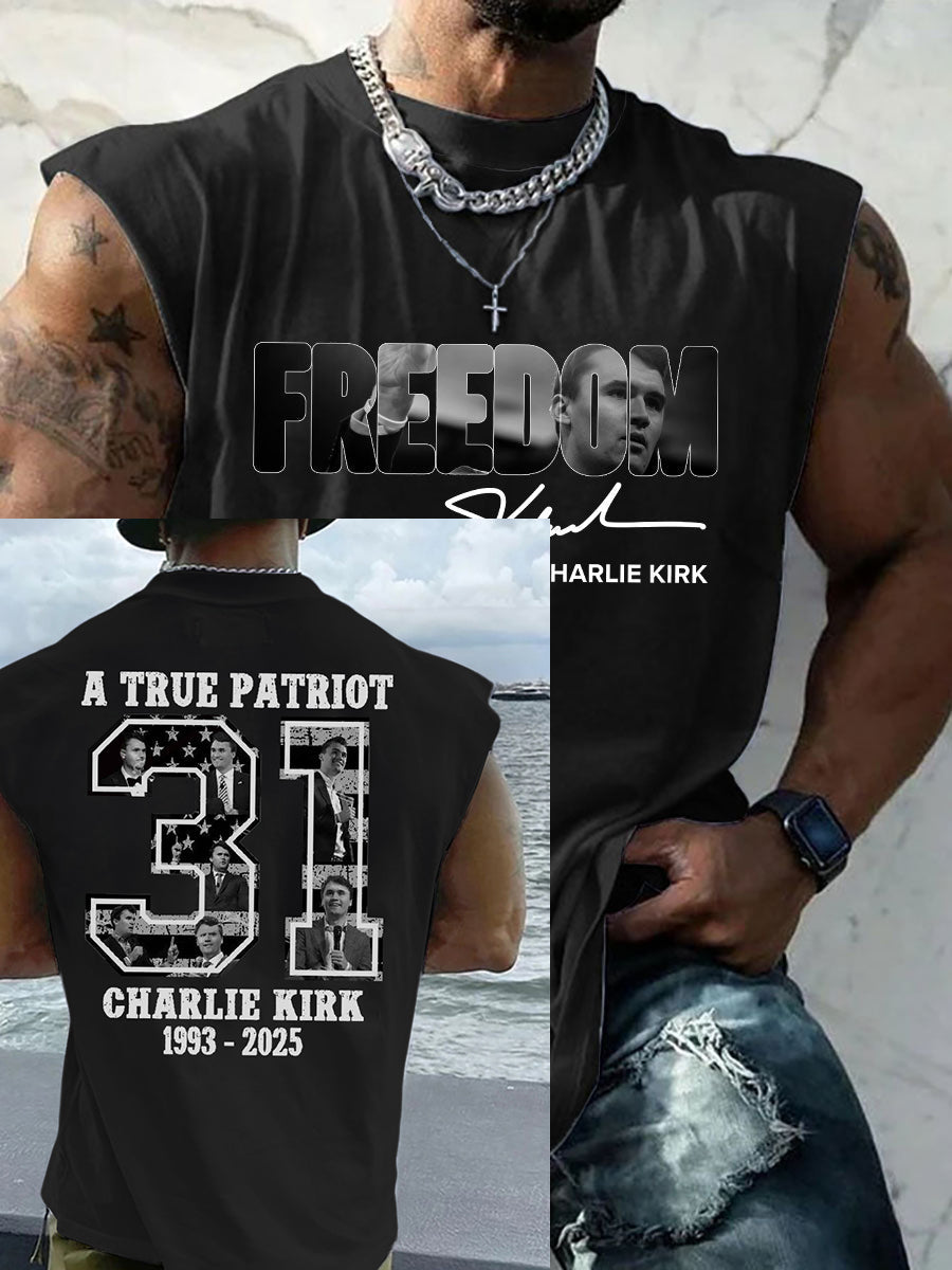 Men's Patriotic Hoodie Vest