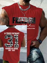 Men's Patriotic Hoodie Vest