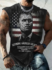 Men's Patriotic Hoodie Vest