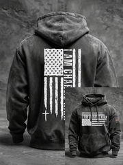 Men's I Am Charlie Kirk Printed Oversized Drop-Shoulder Hoodie with Pockets
