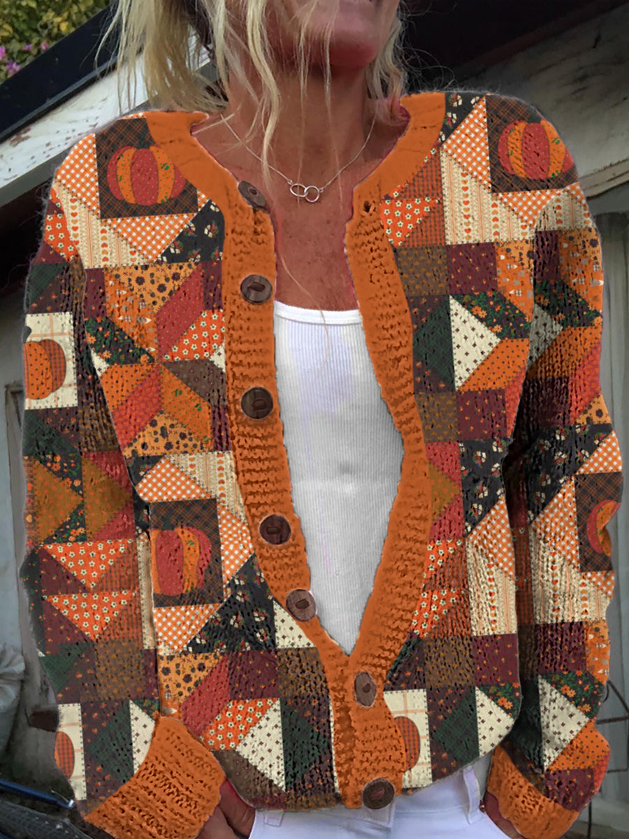 Women's Thanksgiving Knit Cardigan Top