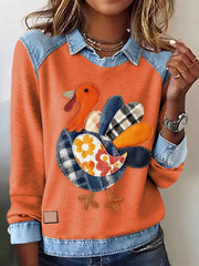 Women's Thanksgiving Print Top