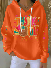 Women's Thanksgiving Printed Hoodie