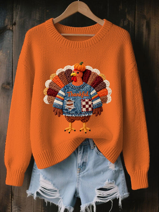 Women's Thanksgiving Turkey Sweater