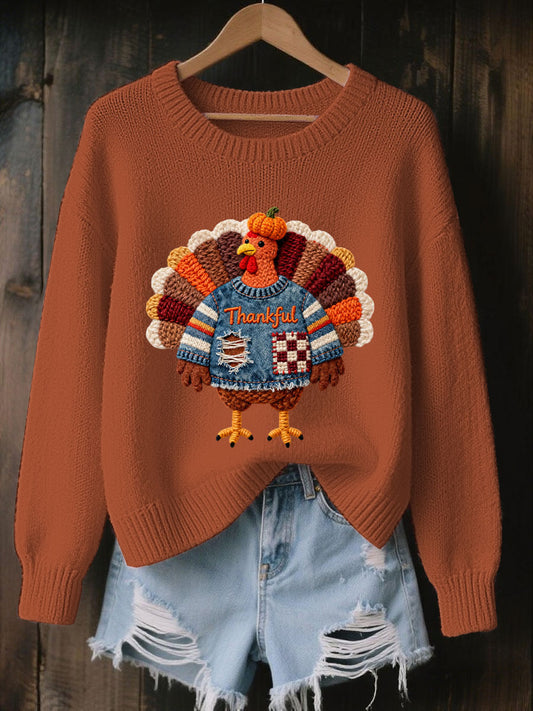 Women's Thanksgiving Turkey Sweater