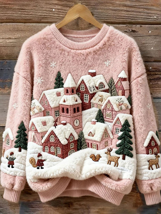 Women's Christmas Print Casual Top