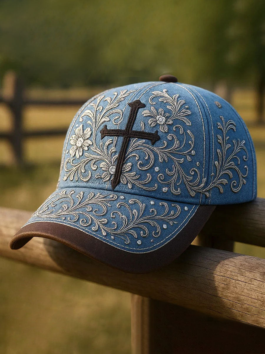 Faith Cross Print Casual Unisex Cap