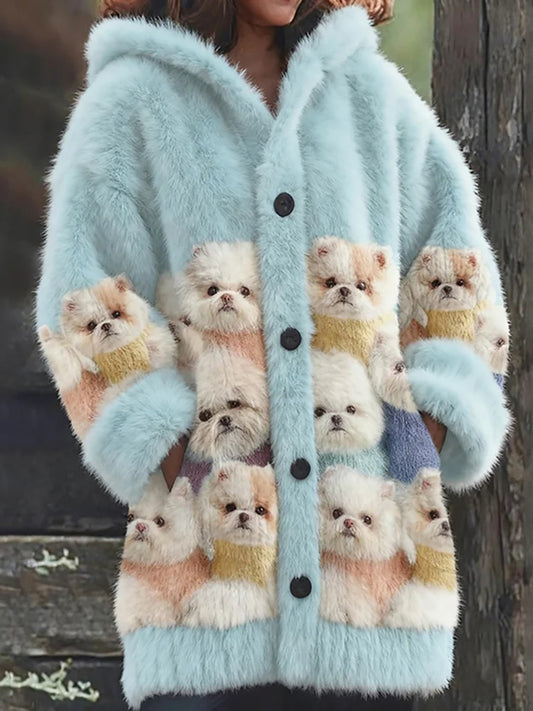 Women's Flannel Animal Print Coats