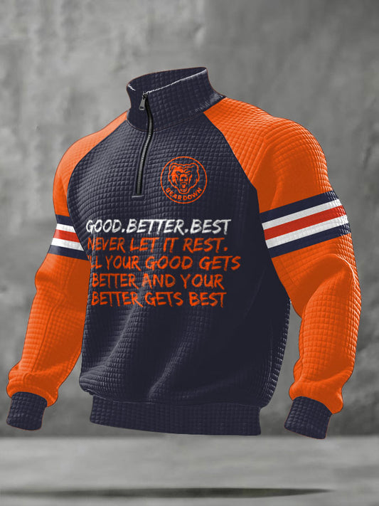 Men's Bears Best Football Lover Printed Sweatshirt