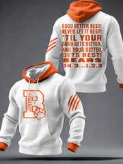 Men's Bears Best Football Lover Printed Hoodie