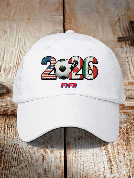 Soccer 2026 Printed Casual Unisex Cap