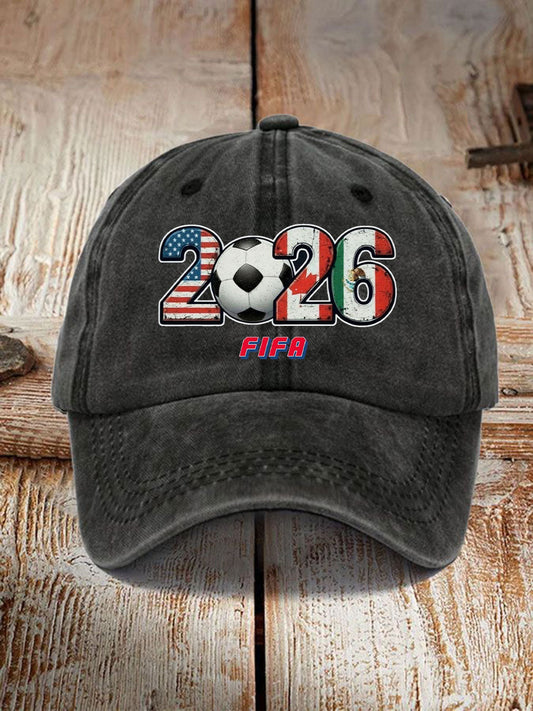 Soccer 2026 Printed Casual Unisex Cap