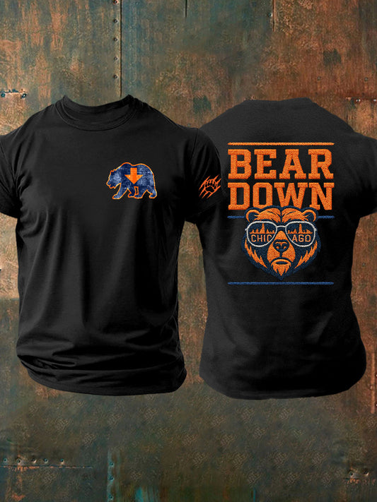 Men's Football Fans Gameday Casual Short Sleeve T-Shirt