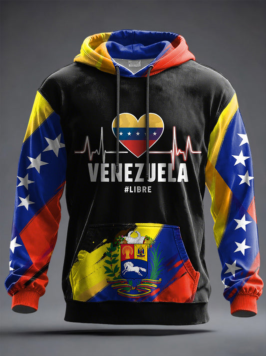 Men's Venezuela Libre Hoodie with Pocket