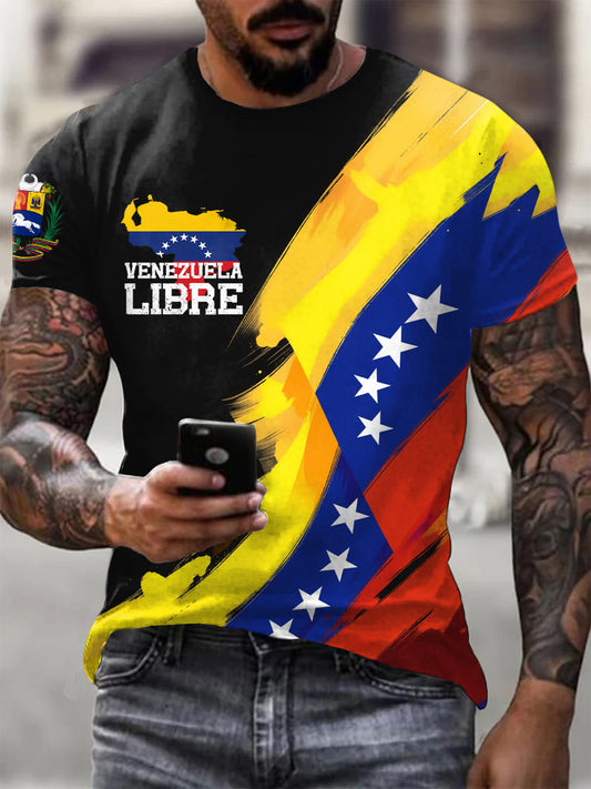 Men's Venezuela Libre short sleeves t-shirt