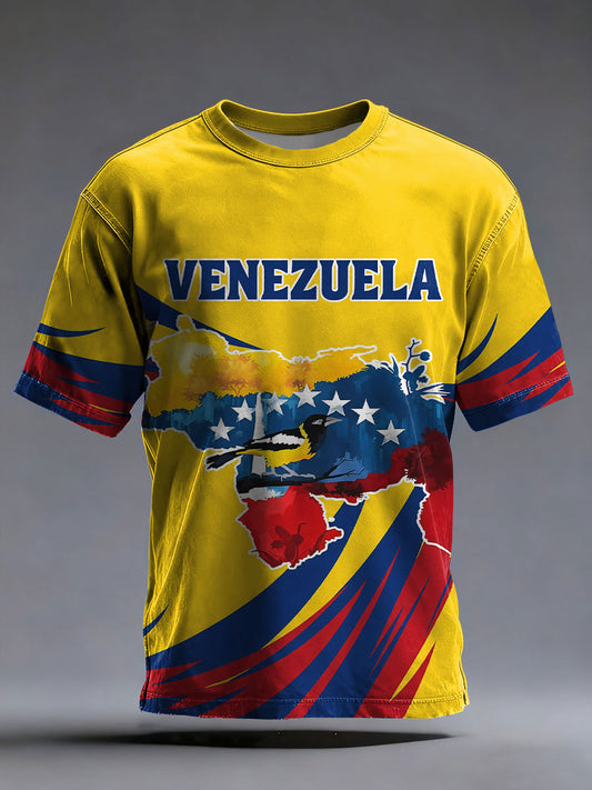 Men's Venezuelan Print Casual T-shirt