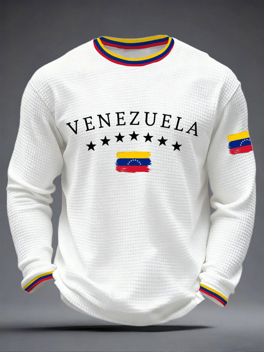 Men's Venezuelan Print Casual T-shirt