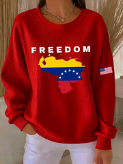 Women's Freedom Venezuela Printed Sweatshirt