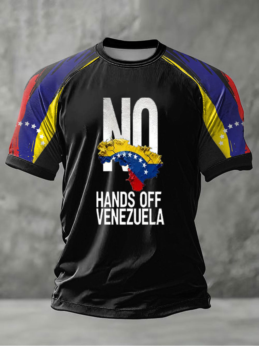 Men's No Hands Off Venezuela short sleeve t-shirt