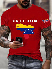 Men's Freedom Venezuela Printed T-shirt