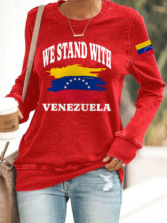 Women's We Stand with Venezuela Sweatshirt