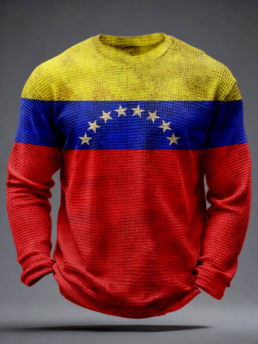 Men's Venezuela Waffle Long Sleeve T-Shirt