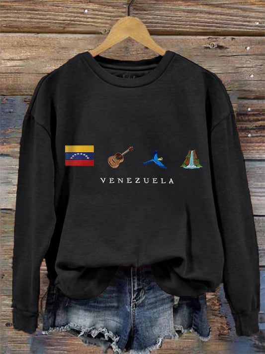 Women's Venezuela Flag Print Sweatshirt