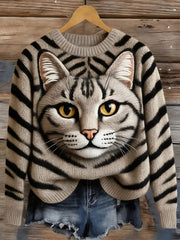 Women's Cat Print Tops