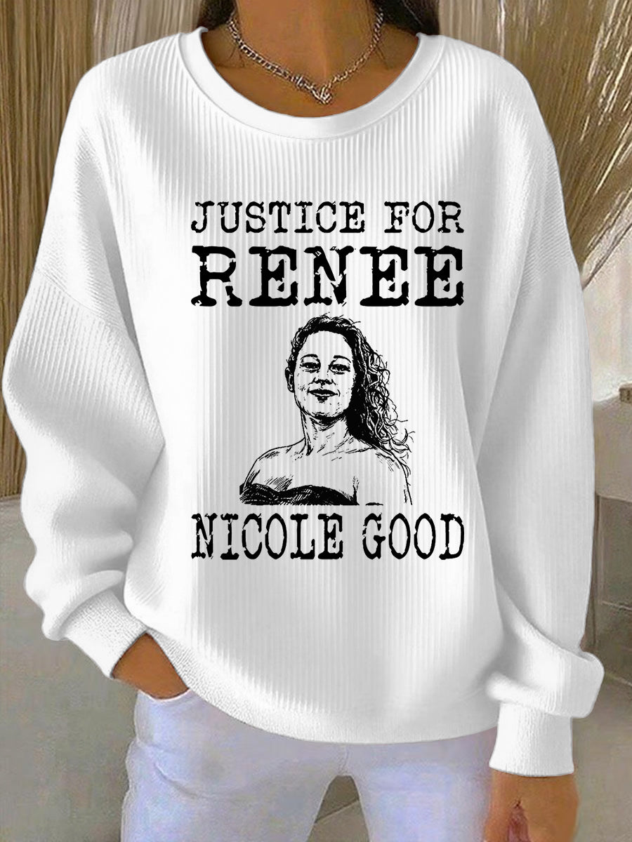 Women's Justice For Renee Nicole Good Sweatshirt
